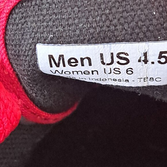 VANS  Off The Wall Era UNISEX Skater Sneakers Shoes  Women 6/Men 4.5 Red - Picture 9 of 9